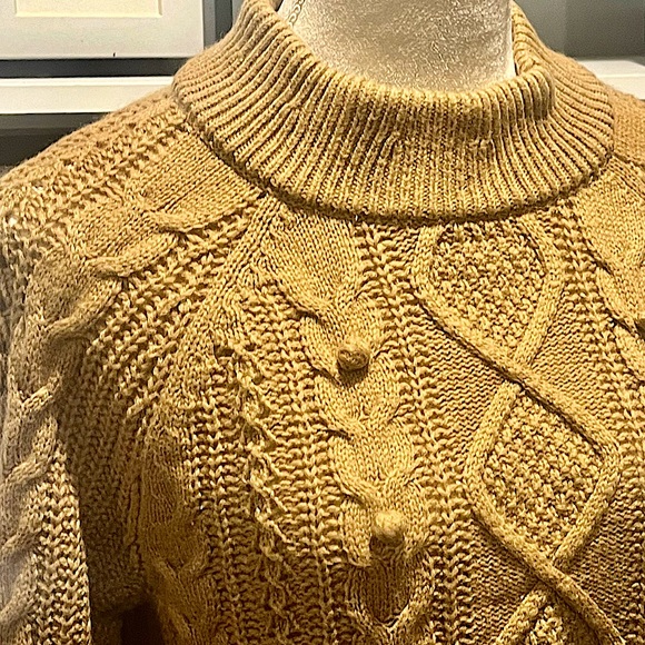 J. Crew Azra Pom Pom Cable Knit Lambswool Blend Pullover Sweater - Picture 7 of 16